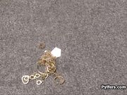 Busty Latina busted with stolen jewelry hidden in bra