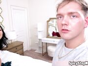 MILF trying to handle two cocks at once