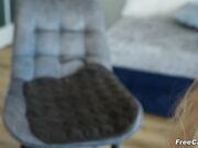 Gorgeous Blonde Babe Dildo Fucks with Her Tight Pussy