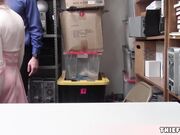 Cute and skinny blonde thief slut fucked