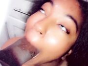 Small Ebony Gets Throat-Fucked by BBC for Slow Dinner