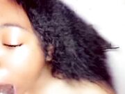 Small Ebony Gets Throat-Fucked by BBC for Slow Dinner