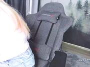 Sexy Trans Slut Faps Her Tiny Cock On Chair