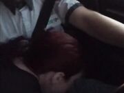 Redhead Teen Gobbles Cock in Audi Ride