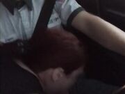 Redhead Teen Gobbles Cock in Audi Ride