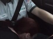 Redhead Teen Gobbles Cock in Audi Ride