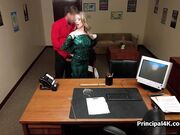 Past prom queen fucked at the head teachers office