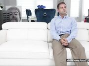 Rose butt plug swapped for hard dick in milfs ass