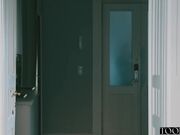 Busniessman wakes up to cleaner fuck