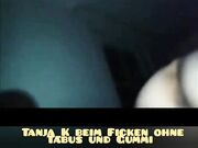 Tanja beim Ficken ohne Gummi