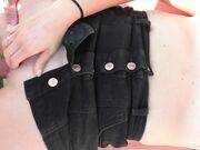 Blonde MILF wants a quick fuck in the garden