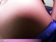 Meme Ladyboy with Pigtail in Stewardess in Cosplay