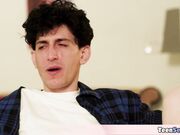 Our movie night with our cute stepsister