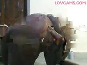 African Big Booty Dildo Asshole