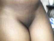 Horny African Big Ass Ridng Dildo