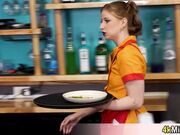 Abbys first day at work ends in a fuck