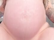 Vicky Aisha - Pregnant Bimbo Rides Dildo