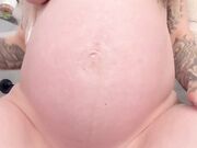 Vicky Aisha - Pregnant Bimbo Rides Dildo