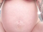 Vicky Aisha - Pregnant Bimbo Rides Dildo