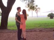 Redhead Teen Romantic Blowjob in the Park
