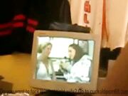 Hubby watch as wife gets creampie by 2 black men