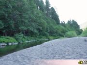 Going to visit the lake with Mila Taylor