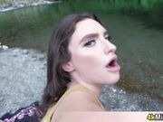 Going to visit the lake with Mila Taylor