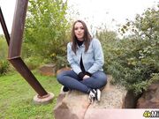 Cute Sophia wanted a trip to the forest