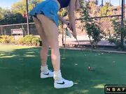 Golf Date Turns into Sneaky Public Fuck
