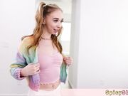 Boy playing with girlfriend when mom comes home