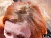 Girl Sucking Dick Stranger in Car and Fuck on a Rest