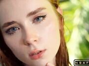 Redhead Nude Beauty Deepthroats Hard Fuc