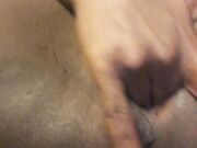 Ebony babe enjoys solo masturbation