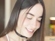 Sexy Babe Dildo Sucking and Plays with Her Tits