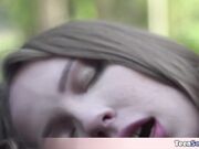 Cute Lina gets fucked by the gardener