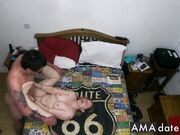 Stepmom Lets Stepson Fuck Her & Creampies His Balls Deep