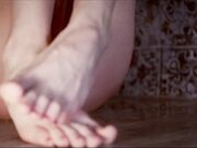 Milf cums hard, squirting while fingering her ass on webcam