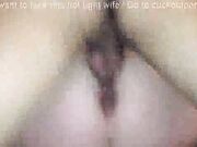 Housewife lets big black cock fuck her then swallows