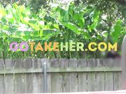 Risky Public Blowjob - Neighbor is So Close!