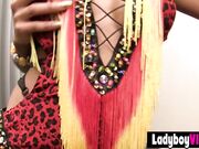 Ladyboy Sunny shows off then barebacked