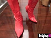 Ladyboy Sunny shows off then barebacked