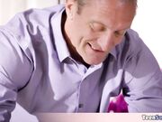 Pops just got a new petite Ebony maid