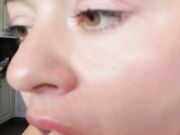 Blonde Solo Webcam Girl in Public BDSM Fingering