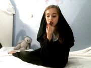 Cosplay Babe's Solo Session: Christ's Cum-pulsion