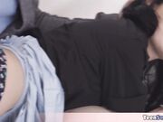 Petite teen has a crush on her mentor