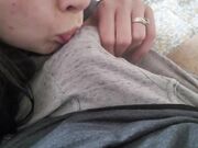 Babe Bites and Makes Me Cum in My Boxers