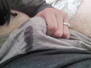 Babe Bites and Makes Me Cum in My Boxers