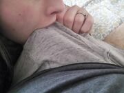 Babe Bites and Makes Me Cum in My Boxers