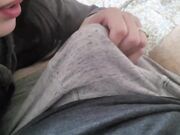 Babe Bites and Makes Me Cum in My Boxers