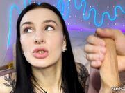 Brunette Girlfriend Intense Cock Sucking